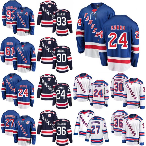 

new york rangers ice hockey jerseys 10 artemi panarin jersey 27 ryan mcdonagh 24 kaapo kakko 61 rick nash 93 mika zibanejad blue stitched, Black;red