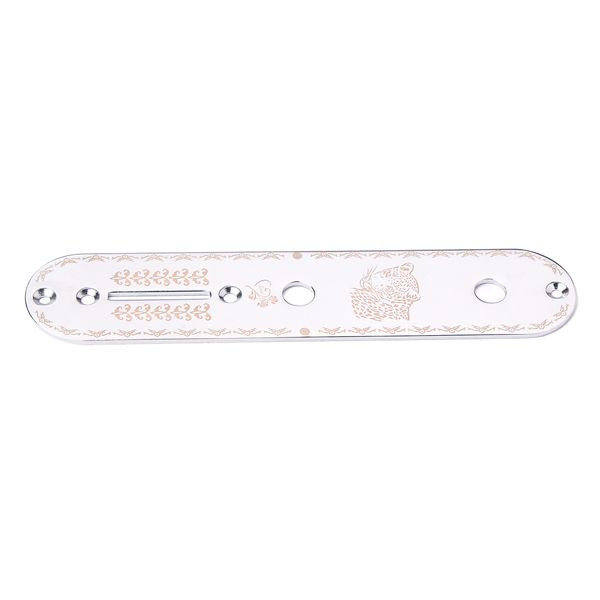 

unfinished wireless control plate for bass guitar replacements chrome