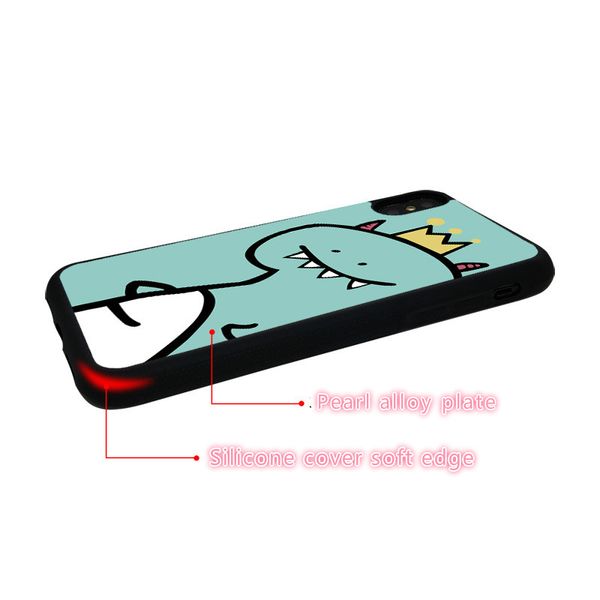 

new iphone 11/11pro/11promax/x/xs/xr/6/7/8 case soft edge mobile phone case cover new crown cartoon case various styles