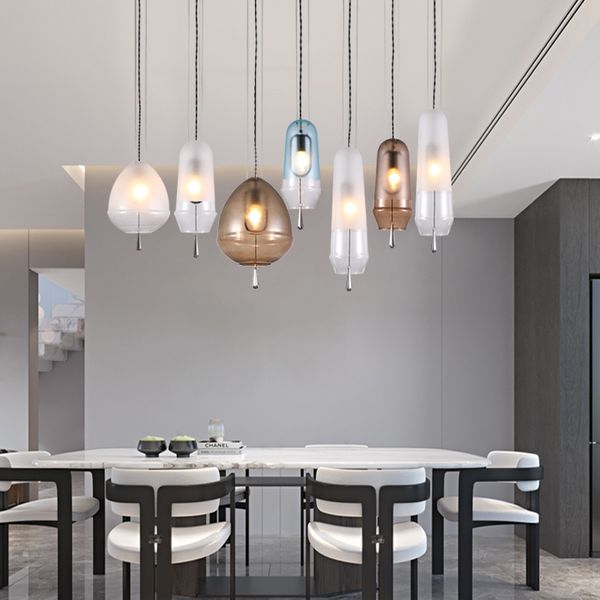 

postmodern creative bedroom bedside single head pendant lights nordic simple living room dining room bar designer pendant lamps