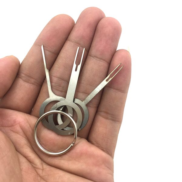 

car-styling 3pcs car plug terminal removal tool terminal retractor tool picker harness picker needle