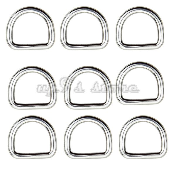 

10pcs 3mm diameter forged aisi 316 stainless steel welded d ring boat hardware rigging hardware