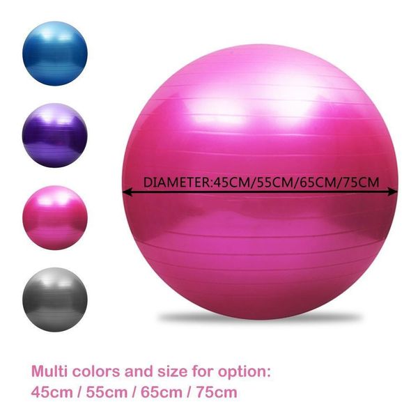 

sports yoga balls bola pilates fitness ball gym balance fitball exercise pilates workout massage ball with pump 45/55/65/75cm ojysj