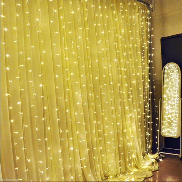 

factory wholesale3x3m led icicle string lights 300 led christmas fairy lights garland home outdoor holiday wedding party curtain
