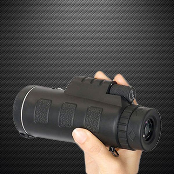 

40x60 hd pro optics outdoor travel monocular telescope phone lens with tripod