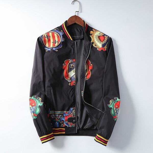

mens 2020 luxury designer jackets men biker clothes fashion baseball coat brand casual print sports windbreaker 20ss mens designer jackets, Black;brown