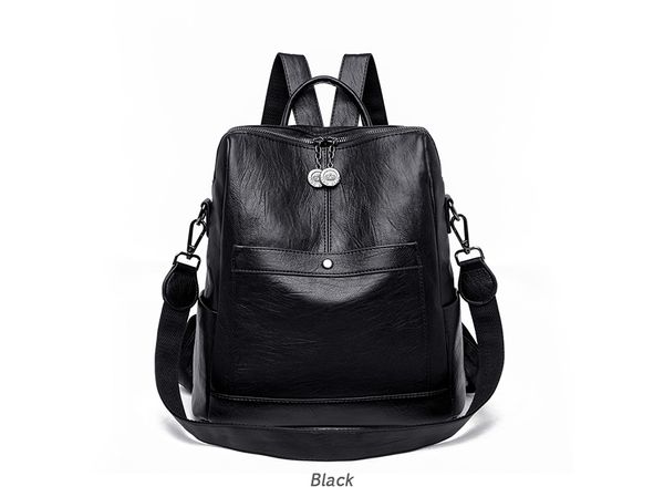 

saiten leather woman's backpack new 2019 fashion backbag female large capacity school bag mochila feminina