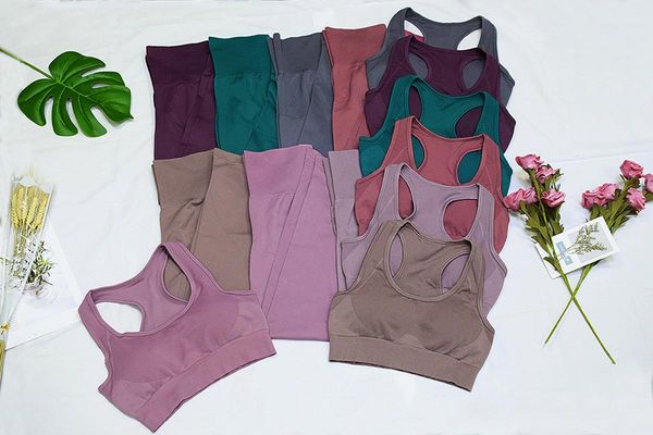 

women mesh seamless yoga set fitness sports suits buttocks bra + high waist gym leggings 2pcs sport workout clothing