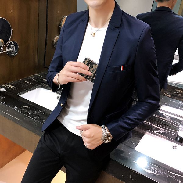 

new self-фитинг куртка костюм куртка человека осенью в mens long blezer костюма мужчин, White;black