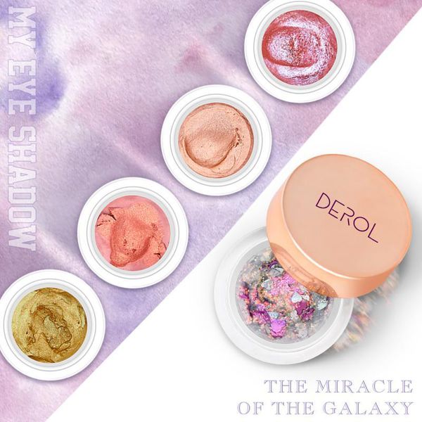 

derol monochrome eye shadow eye shadow sequins (8 colors english packaging