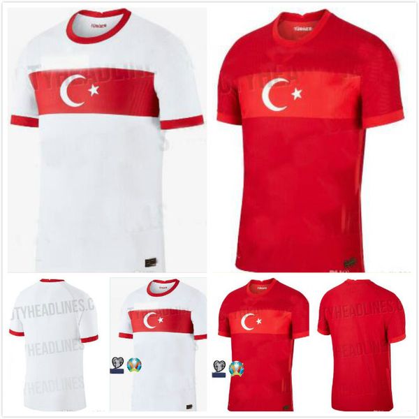 

2020 turkey soccer jersey arda inan tosun tufan erkin malli calhanoglu oztekin custom home red football shirt uniform 20 21, Black;yellow