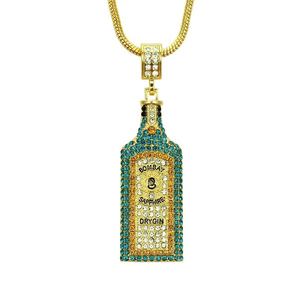 

2020 designer new european and american cross-border three-dimensional colorful diamond pendant necklace jewelry, Black