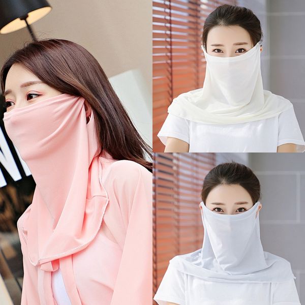 

stzih face neck mask cover scarf head bandana headband guard scarf bandana tube headband for women men boys girls, Black