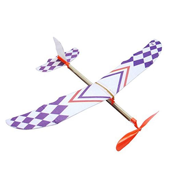 

diy rubber band powered aircraft model kits toys for children plastic assembly planes model science toy for kid gifts