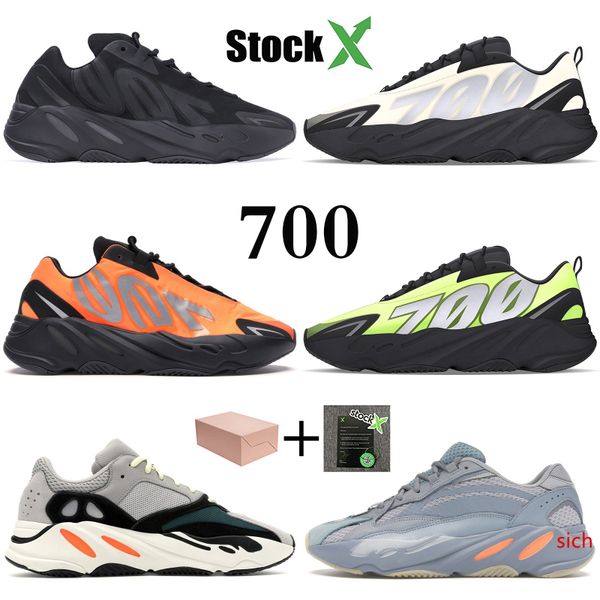 

700 mnvn 700s kanye west running shoes orange triple black bone designer shoes solid grey tephra vanta static reflective mens women sneakers