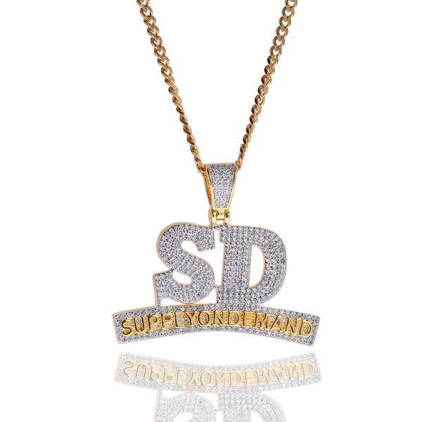

Мужчины Золотое Ожерелье Iced out 14 К Позолоченные Хип-Хоп Ювелирные Изделия Bling Куби