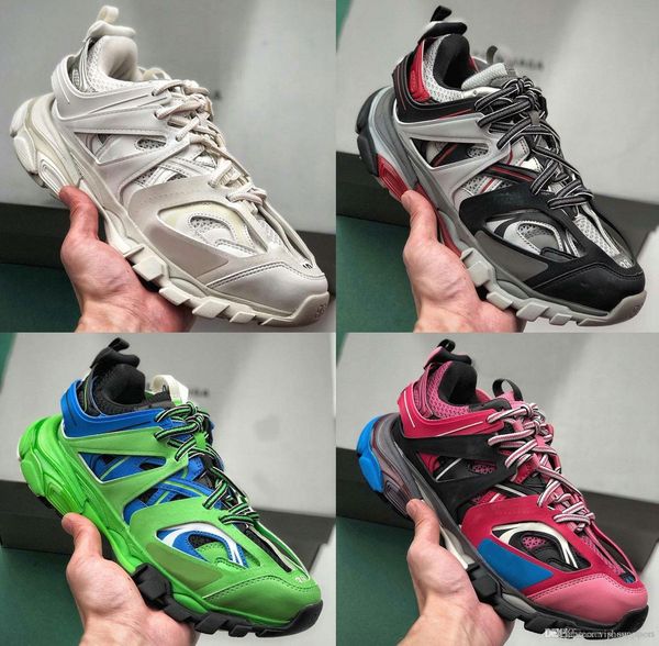 

release 3.0 tess s paris track men gomma maille black for women triple s clunky sneaker casual shoes authentic basket shoe