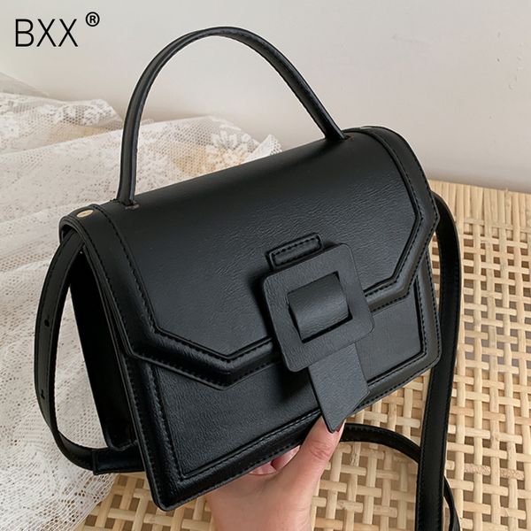 

bxx] pu leather crossbody bags for women 2020 spring solid color shoulder handbags female cross body bag travel purses hm108