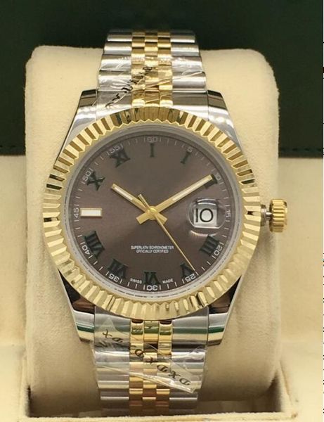 

quality mens wrist mens womens watch day-date mechanical stainless watch steel gold sports movement high 18k 2019 automatic ofkip, Slivery;brown