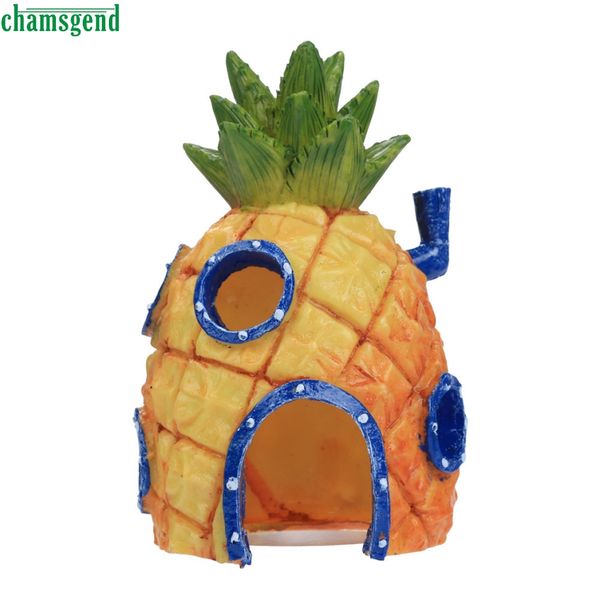 

chamsgend creative cartoon resin castle aquariums castle decoration aquarium fish tank tower happy gifts home decor