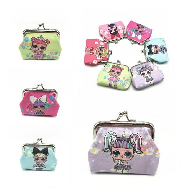 

6style девушка wallet дети мультфильм кукла мультфильм партия монеты кошелек лучшего подарок рождество zx05, White