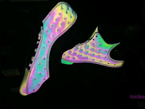

13 xiii 3m reflector chameleon basketball shoes mens trainers jumpman 13s sports sneakers size 40-47