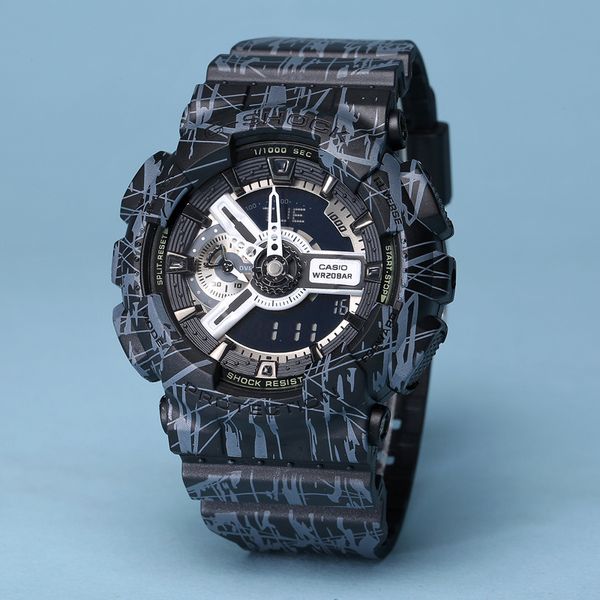 

мужские часы GA110 г наручные часы шок защиты Спорт новый цвет светодиодные часы авто свет Моды мужские платья часы оригинальный коробка Hombre