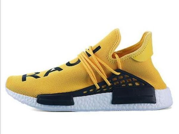 

2019 human race hu trail x pharrell williams men running shoe solar pack afro holi blank canvas men trainers women sports sneaker