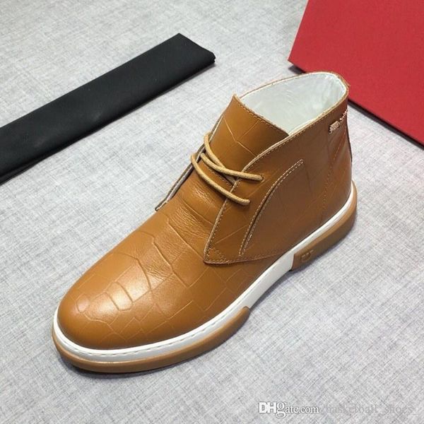 

2019 luxury designer dress up gentleman fashion men shoes platform casual shoes sports sneakers size 38-45, Black