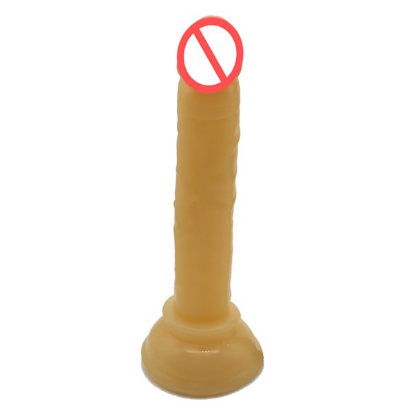 Kleiner Dildo Flexibler realistischer Penis mit starkem Saugnapf G-Punkt-Stimulator Analplug Cock Sexspielzeug für Frauen Großhandel