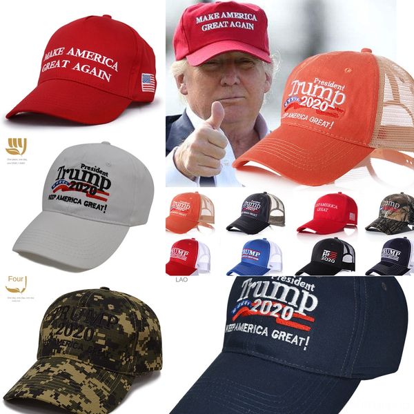 

t6frn two styles embroidery breathable adjustable cotton hat trump 2020 keep america great baseball cap outdoor trump caps, Blue;gray