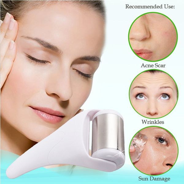 

fast ship ice roller rejuvenation face massager cold stainless steel beauty slim thin wrinkle acne scar sun damage remover