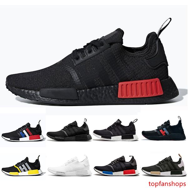 

bred nmd r1 mens running shoes atmos thunder oreo runner primeknit og atmos japan triple black white men women beige runner sports sneakers