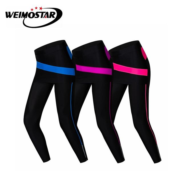 

weimostar spring autumn women cycling pants outdoor sports ropa ciclismo bicycle long pant bike quick dry clothing wear, Black