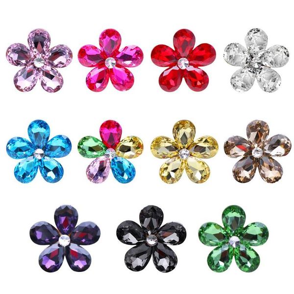 

automobile air conditioner air outlet crystal flower decor car ornaments