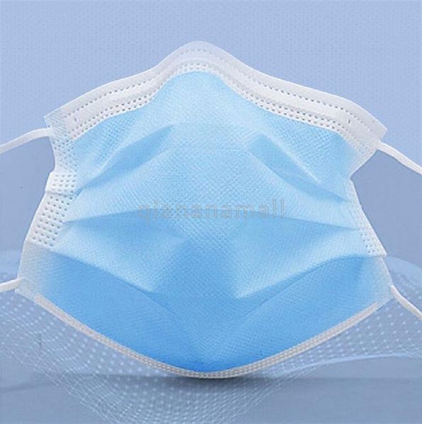 

1pcs in x stock chongshang маски для лица одноразовые 3 слоя пылезащитная маска лицевая крышка маски 50шт коробка