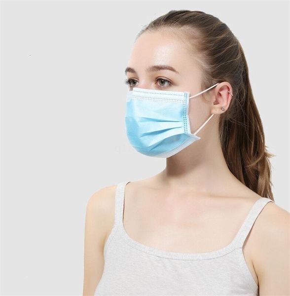 

dhl ship 3jet 1pcs 3 50 ply face masks with earloops mouthcomfort breathing dust filter jason mask blue universal size hypoallergenic
