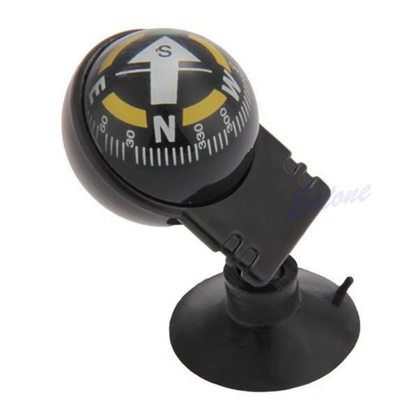 

vsrrwl 1pc pocket ball dashboard dash mount navigation compass car boat truck suction black