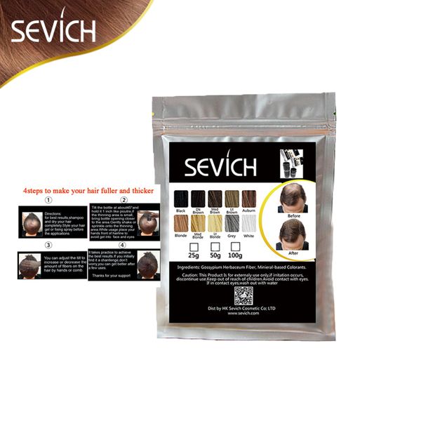 50g Color Powder Keratin Hair Fiber Refill Spray Thinning Loss