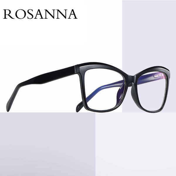 

rosanna 2020 new arrival tr90 fashion eyeglass frame spring glasses for women, blue light blocking glasses for computer, White;black
