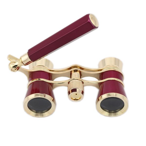 

opera theater horse racing 3x25 glasses binocular telescope with handle/accessory kit women elegant fashion telescope well sell