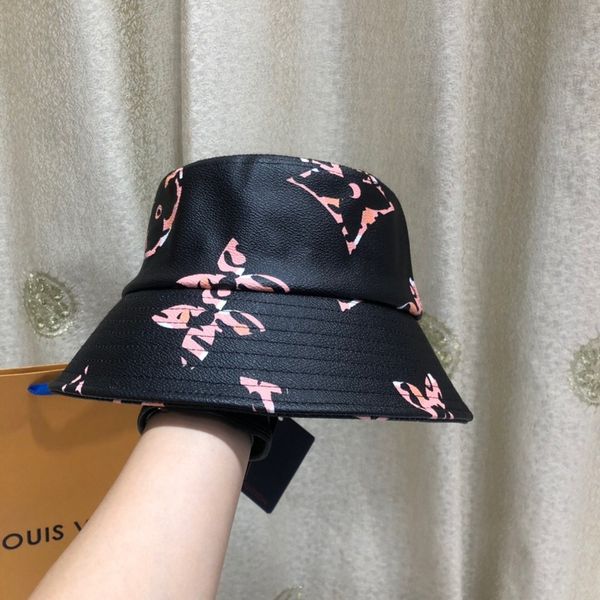 

Genuine leather ca quette de luxe dome beach women 039 flower leopard print bucket hat outdoor fa hion beach cap brand bucket hat, Blue;gray