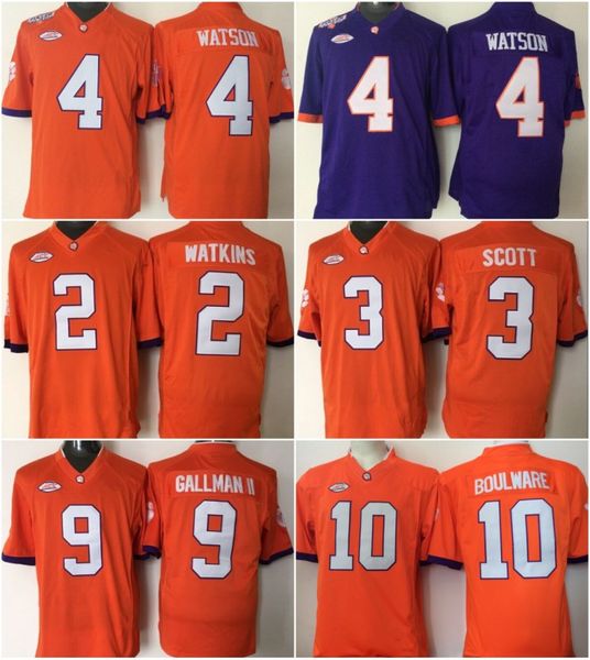 

Youth NCAA College Clemson Tigers Jerseys 4 DeShaun Watson 3 Artavis SCOTT 10 Ben BOULWARE 9 Wayne Gallman II 2 Sammy Watkins Stitched