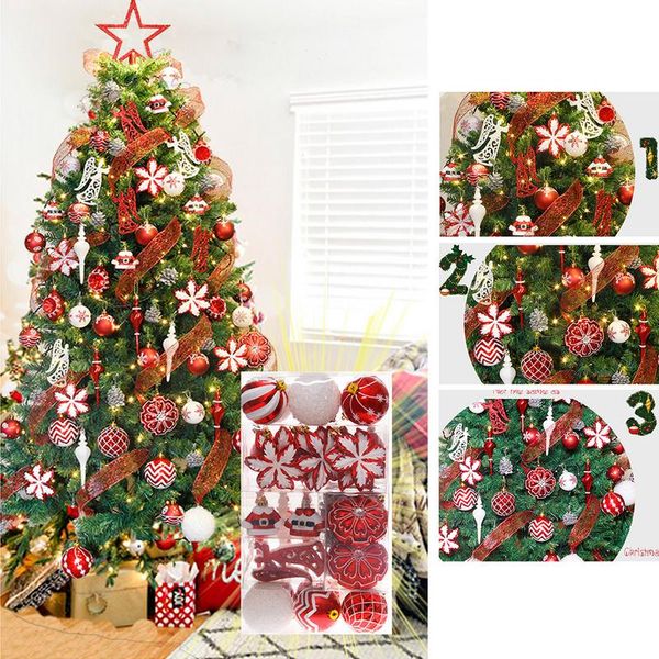 Acquista Decorazioni Di Natale Palline Di Natale Decorazione Albero Rosso E Bianco Sacchetti Regalo Mall Hanging Ornaments A 816 Dal Pagoda