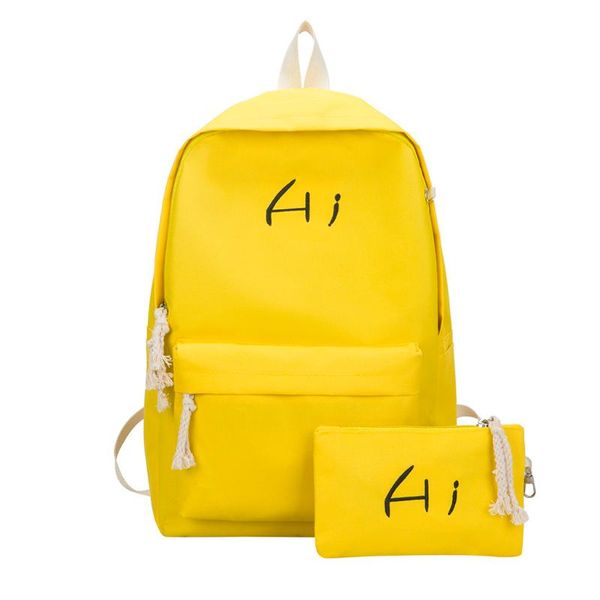 

denim women's solid color wild school bag for student lapbag high capacity backpack #r15