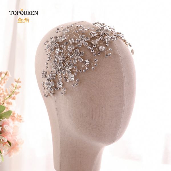 

ueen hp273 wedding headband stunning party hair jewelry wedding crown flower headpieces bridal tiara for