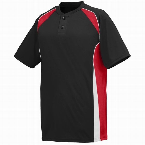 

4245233 custom baseball blank jersey button down pullover men women size s-3xl, Blue;black