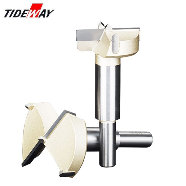 

tideway drill bits round shank tungsten carbide cutter 12mm-80mm forstner tips woodworking tools hole saw cutter hinge boring