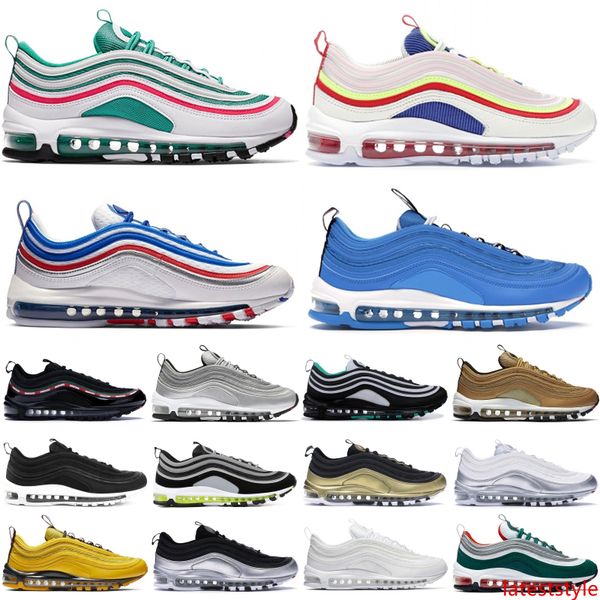 

2019 triple black og qs designer sneakers silver bullet mens sport running shoes metallic gold corduroy women shoes trainers 36-45