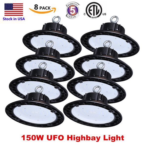

LED Outdoor Light ETL UFO LED High Bay Lights 100W 150W 200W Industrial Lighting Led warehouse Highbay Light 5 Years Warranty